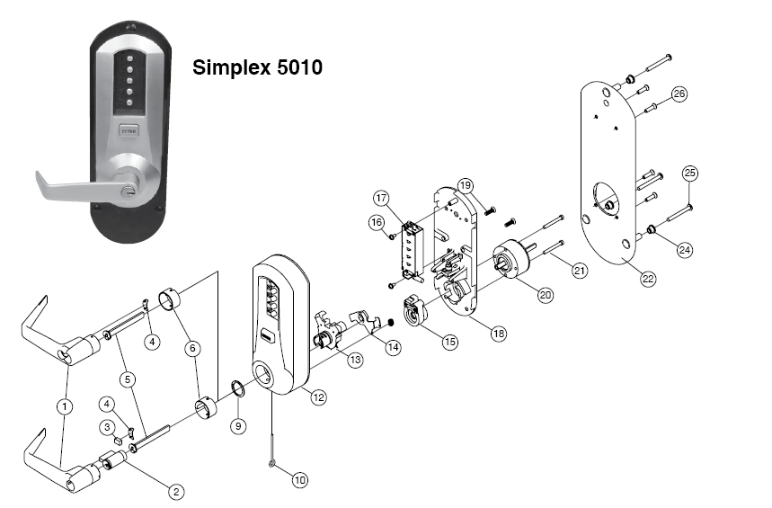 Kaba Simplex L1000 Series Parts Wiring Diagram And Fuse Box
